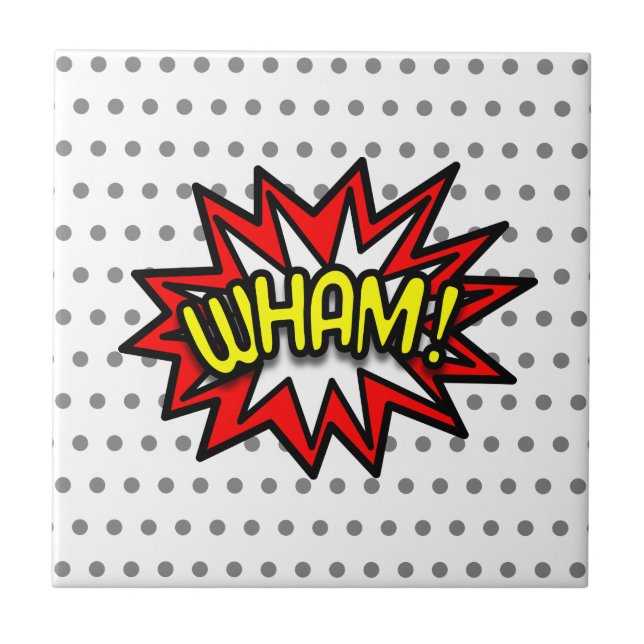 Wham! Ceramic Tile (Front)