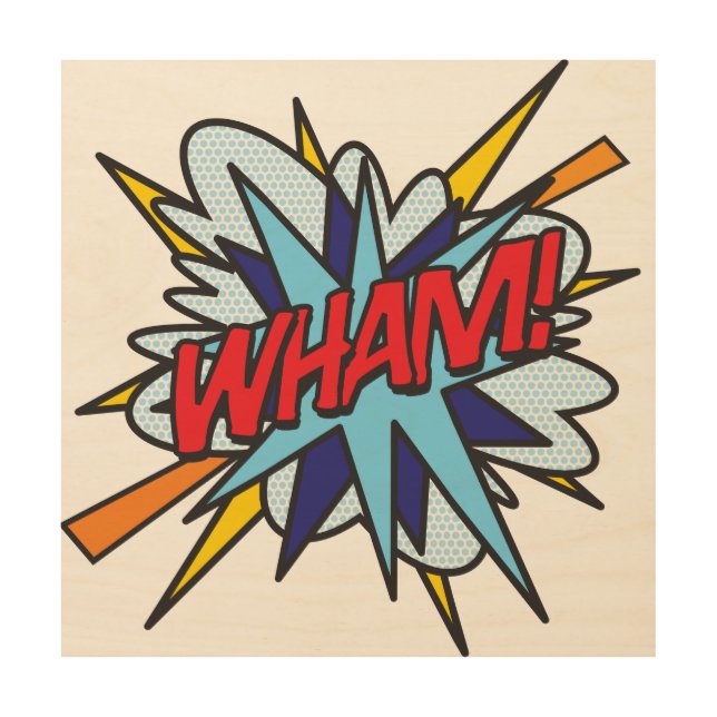 WHAM Fun Retro Comic Book Pop Art (Front)