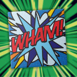 WHAM Fun Retro Comic Book Pop Art Tile<br><div class="desc">These are fun,  trendy superhero comic book pop ceramic tiles that will add a splash of colour to any room in your home or office. Add some zap pow and wham into your day! Designed by Thisisnotme©</div>