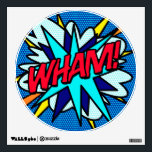 WHAM Fun Retro Comic Book Pop Art Wall Decal<br><div class="desc">A fun,  cool and trendy retro comic book pop art-inspired design that puts the wham,  zap,  pow into your day. The perfect gift for superheroes,  your friends,  family or as a treat to yourself. Designed by ComicBookPop© at www.zazzle.com/comicbookpop*</div>
