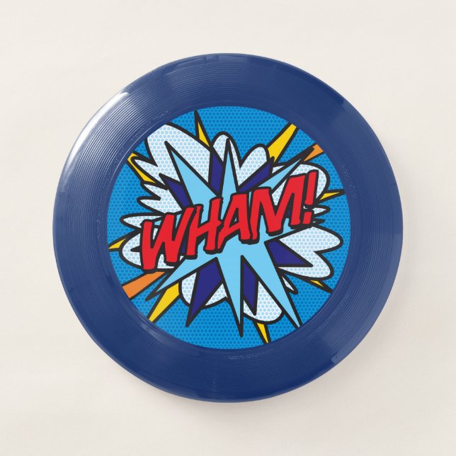 WHAM Fun Retro Comic Book Pop Art Wham-O Frisbee (Front)