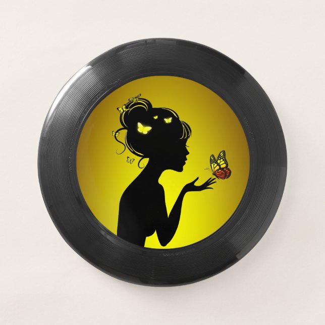 Wham-O Frisbee The Yellow Butterfly Woman (Front)