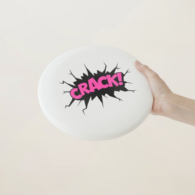 Wham-O Frisbee with Speech Bubbles (In Hand)