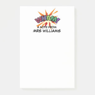 WHAM Personalized Fun Modern Post-it Notes