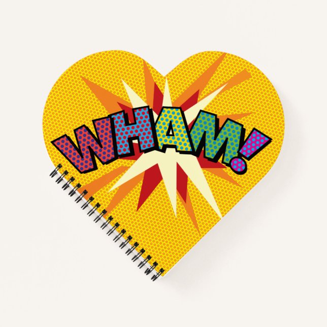 WHAM POW Fun Retro Comic Book (Front)