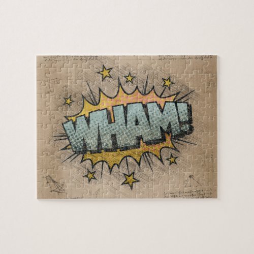 WHAM Vintage Comic Book Steampunk Pop Art Jigsaw Puzzle