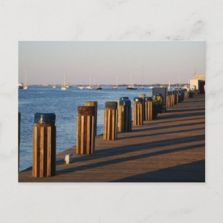 Wharf, Nantucket Harbor Postcard