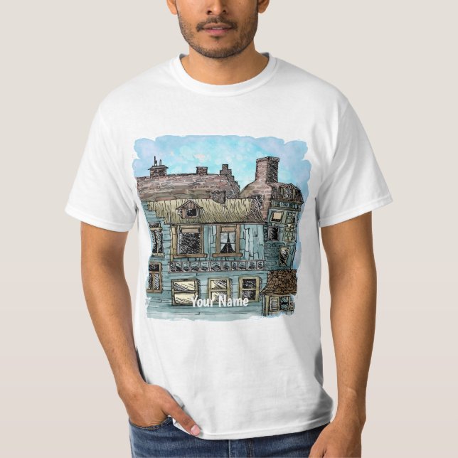 Wharf Scene 2 T-Shirt (Front)