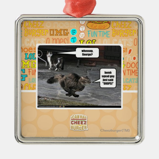 whassup, George? Metal Ornament (Front)