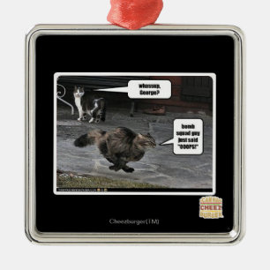 whassup, George? Metal Ornament