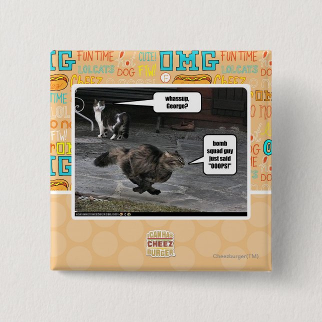 whassup, George? Pinback Button (Front)