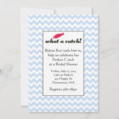 What a Catch Bridal Shower Invitations