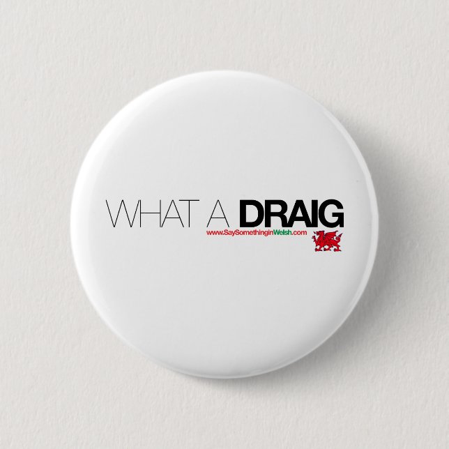 What a Draig... Button (Front)
