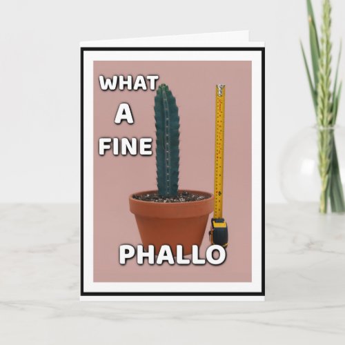 What A Fine Phallo _ Surgery  Congratulations Card