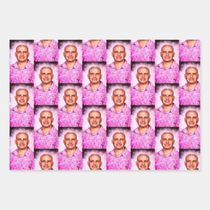 What a gift! Wrapping Paper Flat Sheet Set of 3