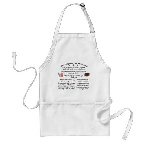 What a good cook should know Adult Apron