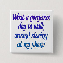 What a gorgeous day .... stare at phone