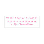 [ Thumbnail: "What a Great Answer!" Instructor Rubber Stamp ]