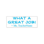 [ Thumbnail: "What a Great Job!" Educator Rubber Stamp ]