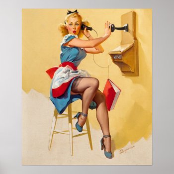 What A Line Pin Up Art Poster by Pin_Up_Art at Zazzle