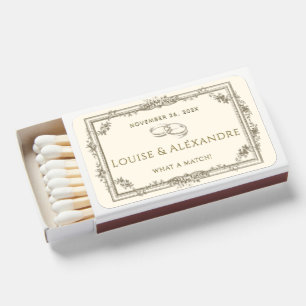 What a Match! Rings Wedding Favor Matchbooks