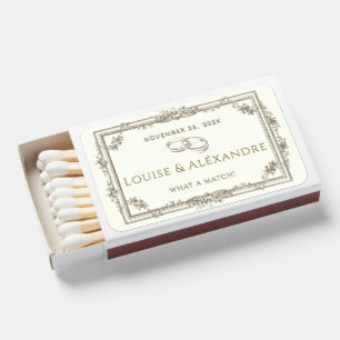 What a Match! Rings Wedding Favor Matchbooks