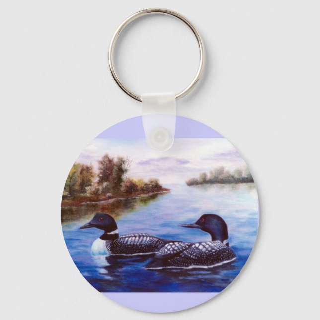 What A Pair Loon Keychain (Front)