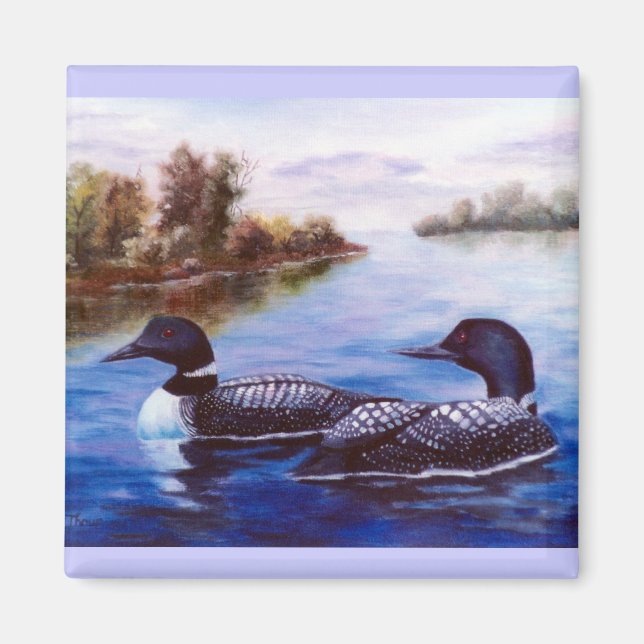 What A Pair Loon Magnet (Front)