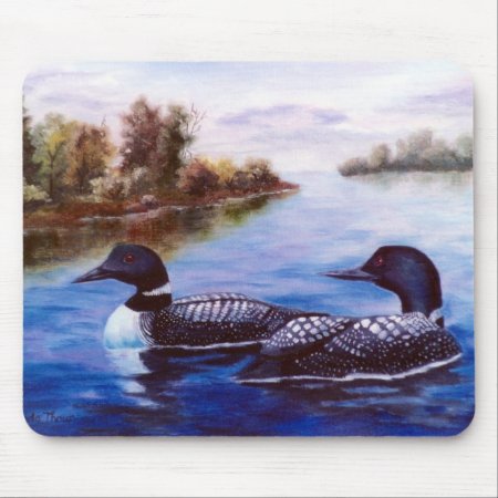 What A Pair Loon Mousepad