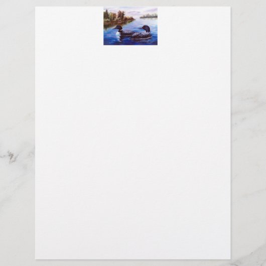 What A Pair Loon Stationary (Front)