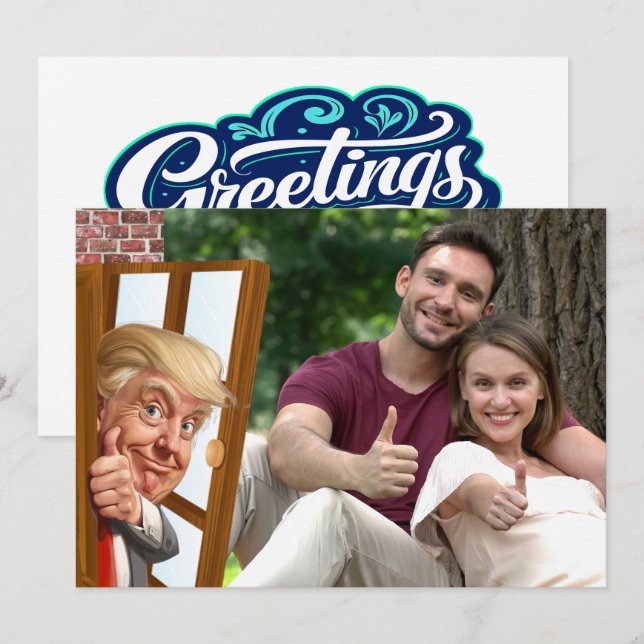 What a PHOTOBOMB ALL OCCASION or  Holiday Card (Front/Back)