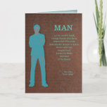 What A Real Man Is Birthday Card at Zazzle