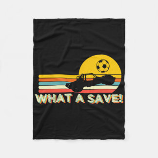What A Retro Rocket Soccer Car League  Fleece Blanket