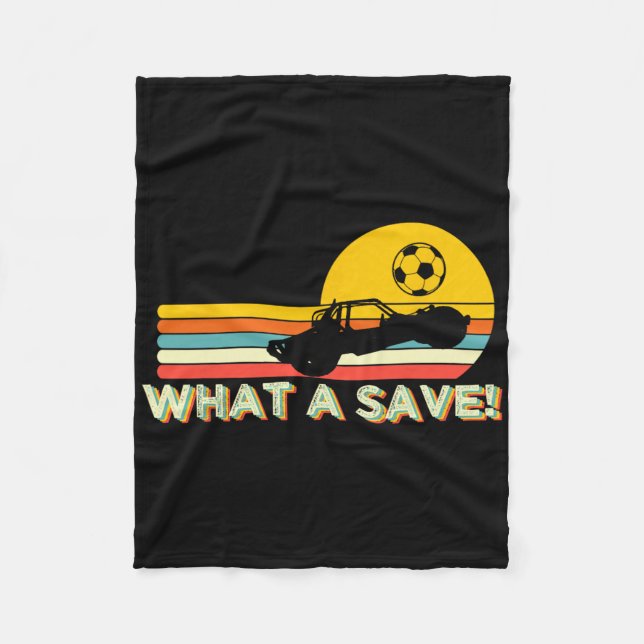 What A Retro Rocket Soccer Car League  Fleece Blanket (Front)