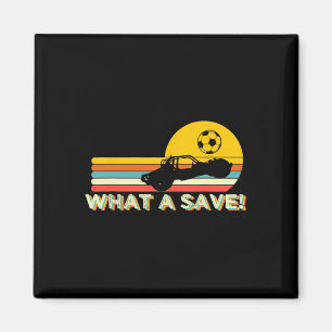 What A Retro Rocket Soccer Car League  Magnet