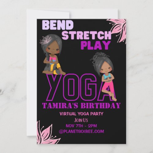 What a Stretch Birthday Invitation Card