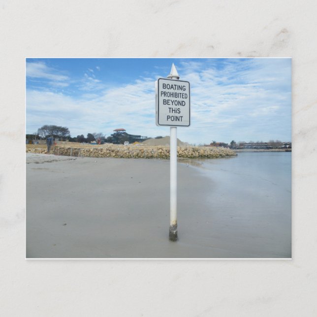 What a stupid sign postcard (Front)