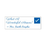 [ Thumbnail: "What a Wonderful Answer!" Feedback Rubber Stamp ]