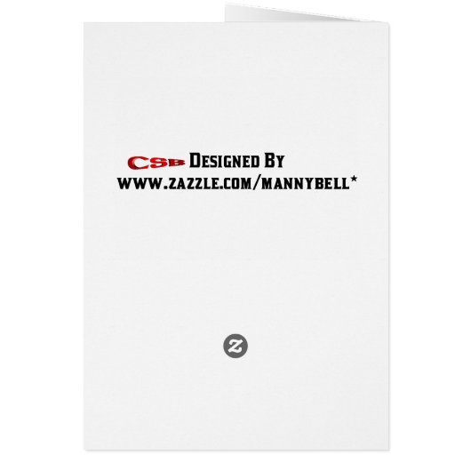 What a Wonderful Day Card (Back)