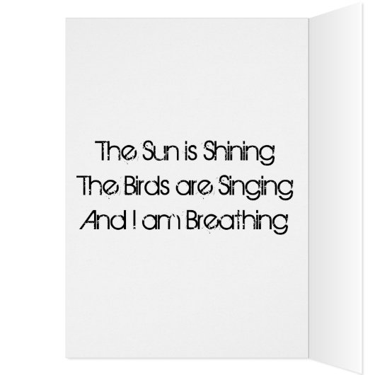 What a Wonderful Day Card (Inside (Left))