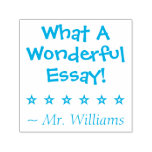 [ Thumbnail: "What a Wonderful Essay!" Feedback Rubber Stamp ]