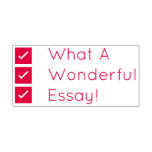 [ Thumbnail: "What a Wonderful Essay!" Tutor Rubber Stamp ]