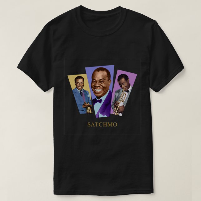 What A Wonderful Louis Armstrong T-Shirt (Design Front)