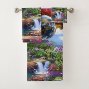 What a Wonderful World I live in Bath Towel Set