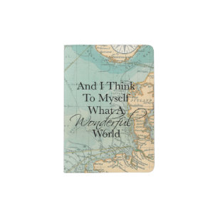 What A Wonderful World Passport Holder