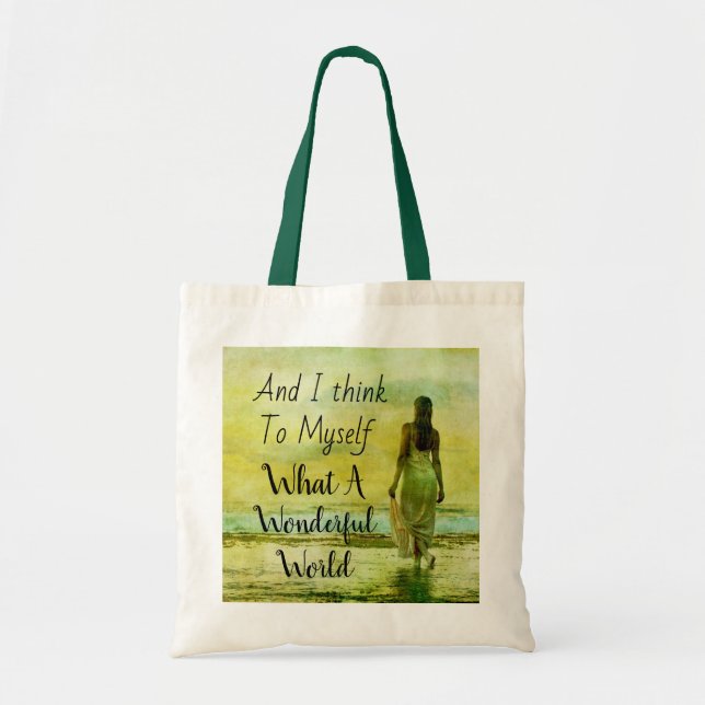 What A Wonderful World Tote Bag (Front)