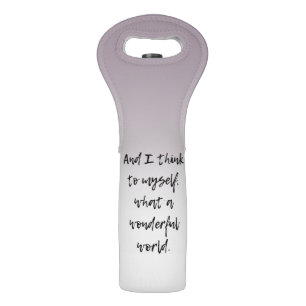 What a Wonderful World Wine Bag