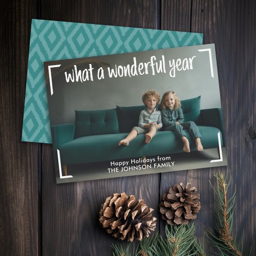 What a Wonderful Year _ Christmas Photo Holiday Card