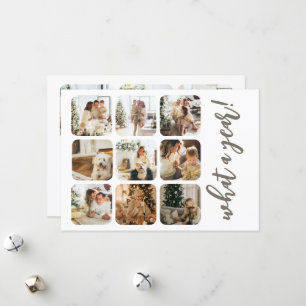 What a Year 12 Photo and Text Personalized Holiday Card