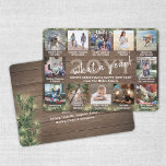 What a Year! 12 Photo Christmas Greenery & Lights Holiday Card<br><div class="desc">What a year to remember! Send stylish joyful greetings and share 12 of your favorite pictures with a custom 5x7 photo collage holiday card. (IMAGE PLACEMENT TIP: An easy way to center a photo exactly how you want is to crop it before uploading to the Zazzle website.) Text on this...</div>